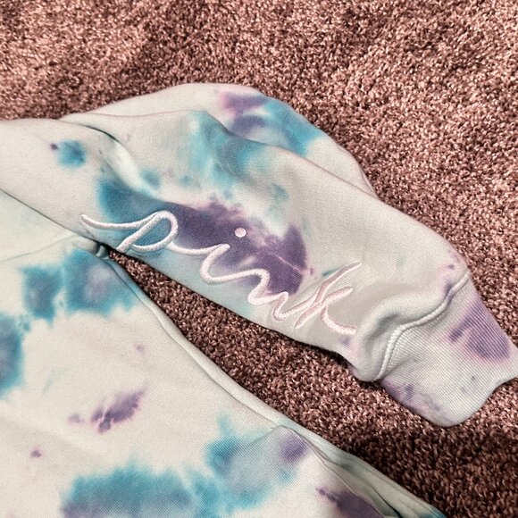 PINK by Victoria’s Secret Tunic/Dress Length Campus Sweatshirt Hoodie SZ Medium - Picture 3 of 7